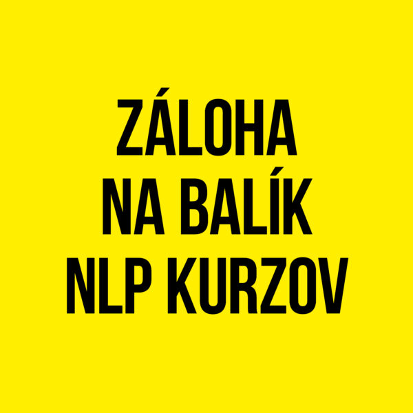 Záloha na balík NLP kurzov