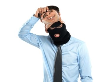 Hes an identity thief