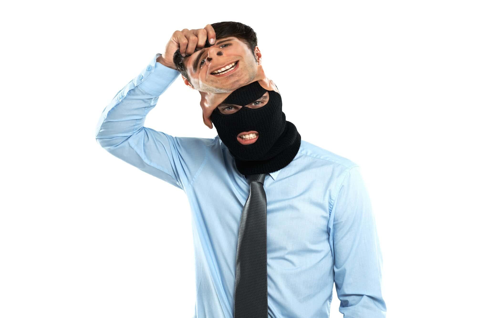 Hes an identity thief